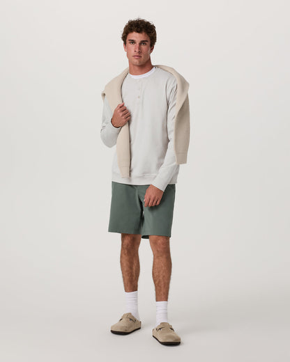 Men's Long Sleeve Coronado Henley - Relaxed Salt Heather | Vuori Sale