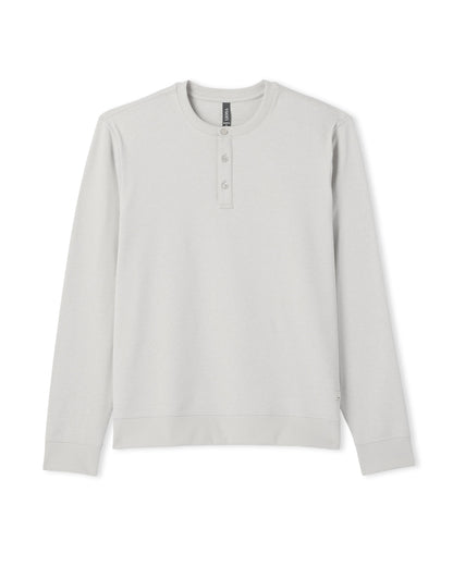 Men's Long Sleeve Coronado Henley - Relaxed Salt Heather | Vuori Sale