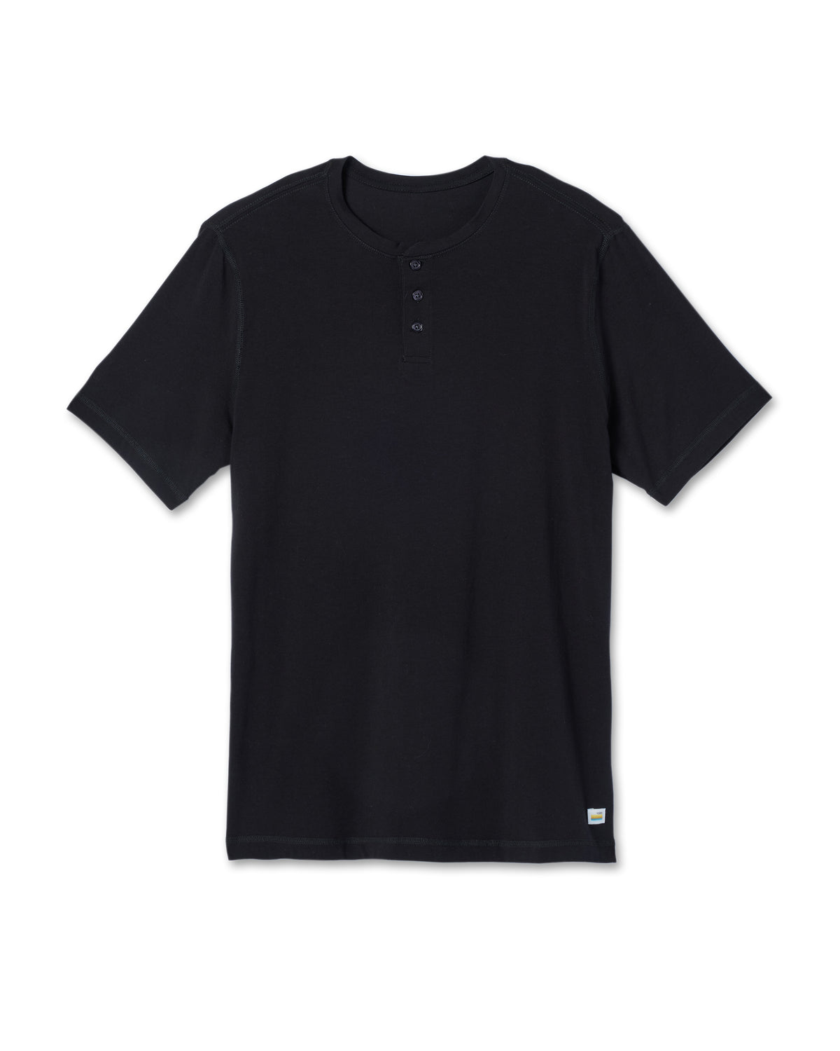 Short-Sleeve Tuvalu Henley Men's Black Henley Shirt | Vuori On sale