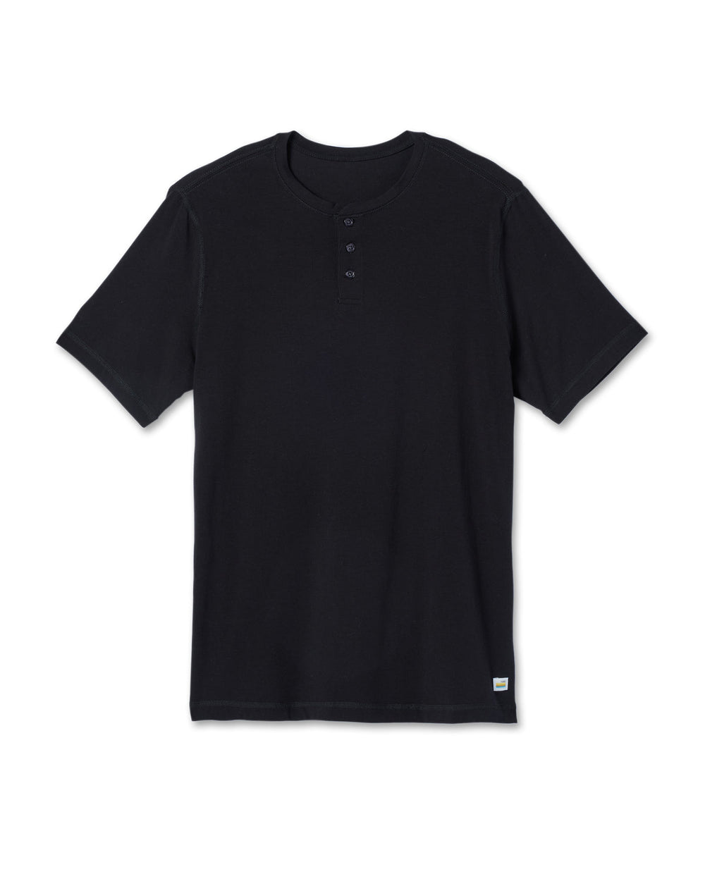 Short-Sleeve Tuvalu Henley Men's Black Henley Shirt | Vuori On sale