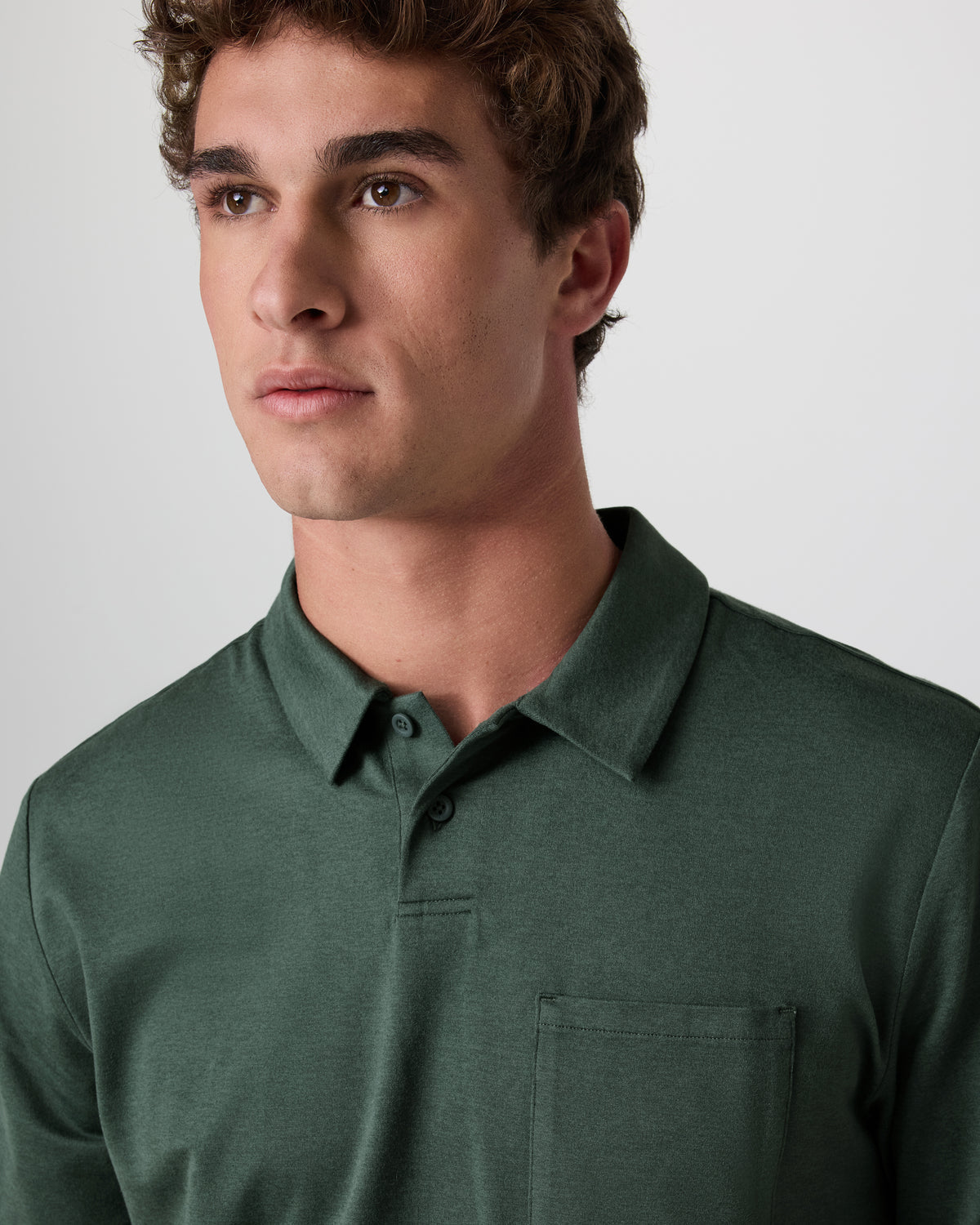 Short Sleeve Ponto Performance Polo Marsh Heather | Vuori For sale
