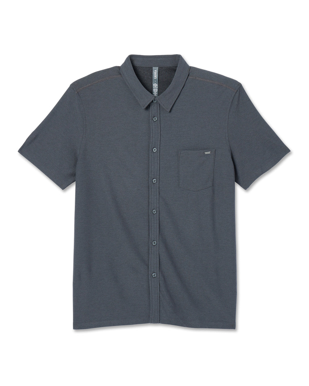 Short Sleeve Ace Button Down Men's Charcoal Shirt | Vuori Online
