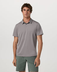 Short Sleeve Viewpoint Polo 2.0 Men's Cavern Grey Shirt | Vuori Outlet