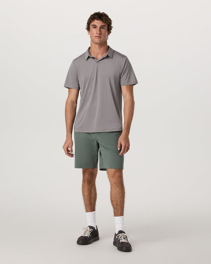 Short Sleeve Viewpoint Polo 2.0 Men's Cavern Grey Shirt | Vuori Outlet