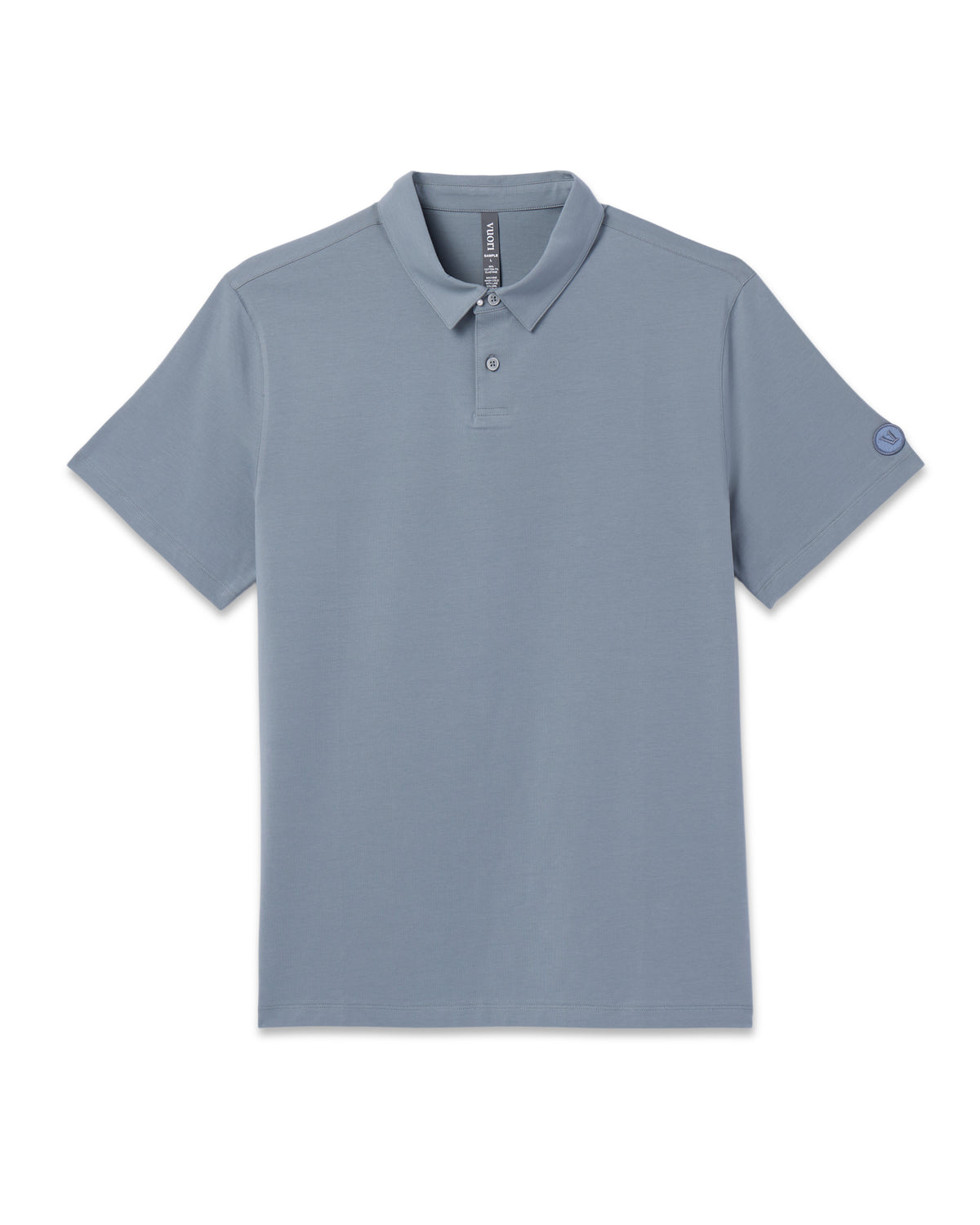 Short Sleeve Feather Polo Dusty Blue | Vuori US