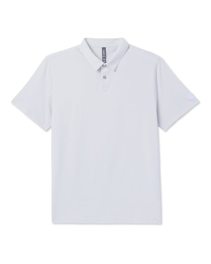 Short Sleeve Feather Polo Frost Grey | Vuori Clothing