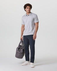 Short Sleeve Ponto Performance Polo Frost Grey Heather | Vuori