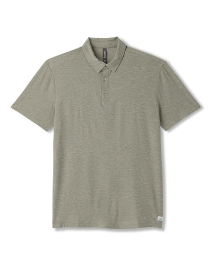 Strato Tech Polo Men's Agave Green Heather Polo | Vuori Discount