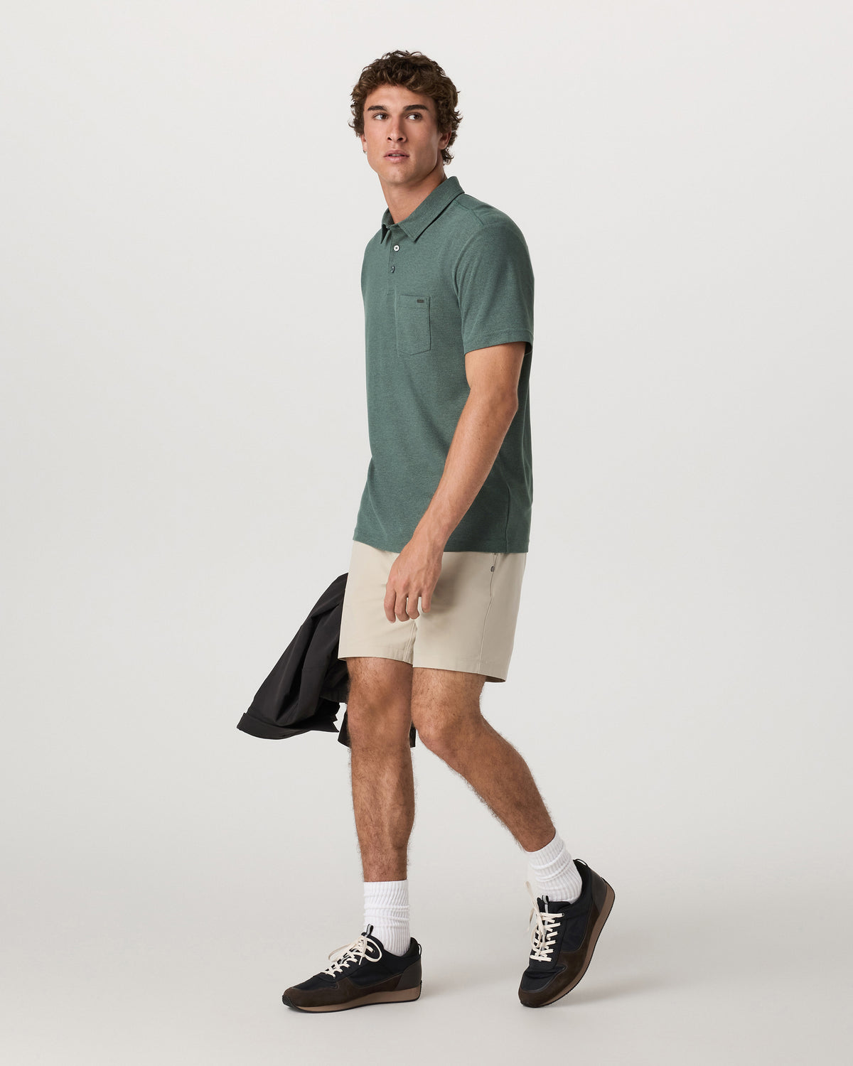 Ace Polo Men's Agate Green Performance Polo Shirt | Vuori Sale