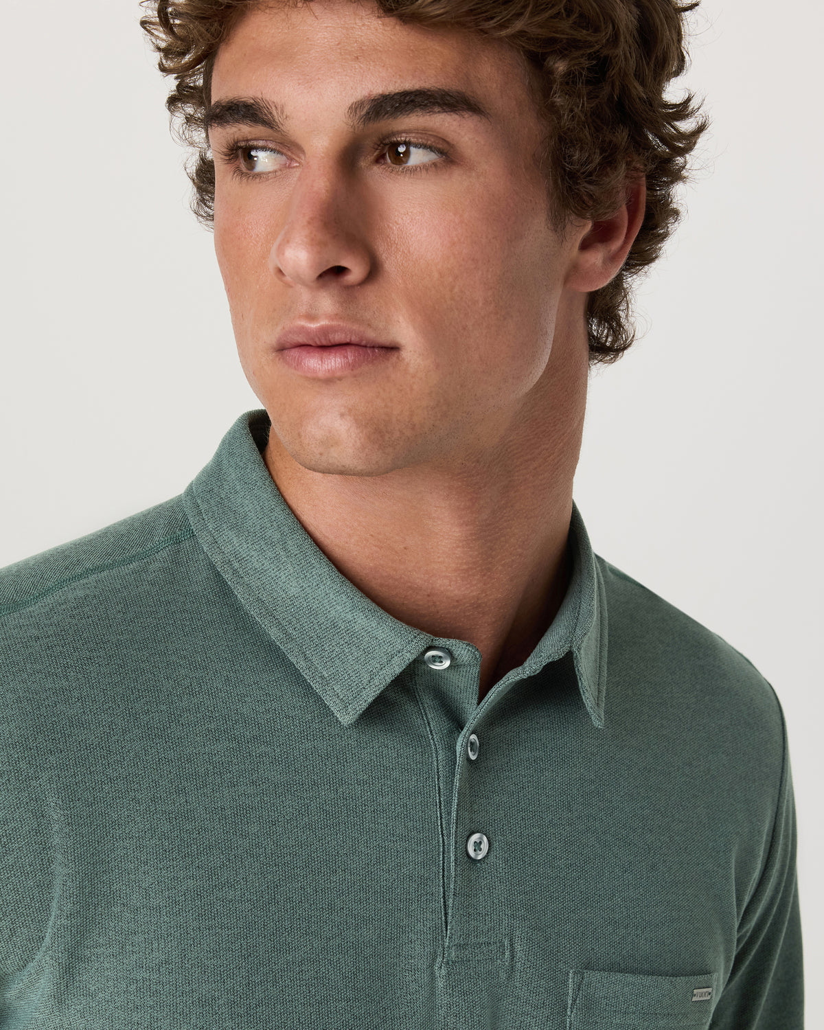 Ace Polo Men's Agate Green Performance Polo Shirt | Vuori Sale