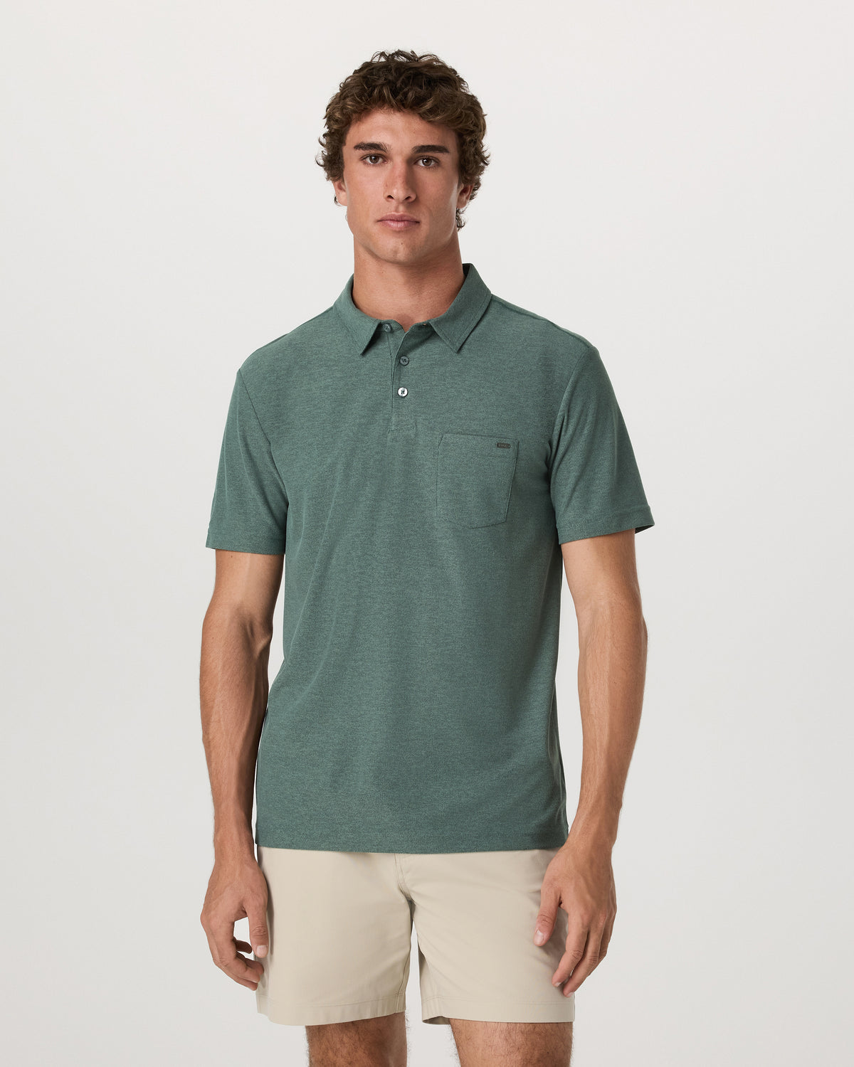 Ace Polo Men's Agate Green Performance Polo Shirt | Vuori Sale
