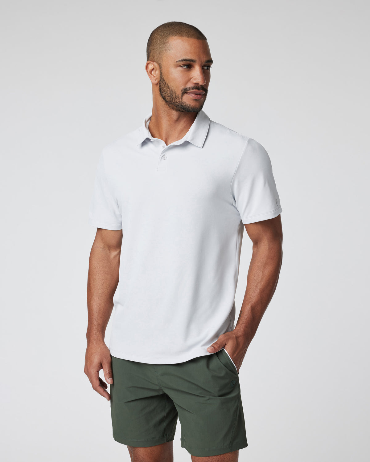Gamepoint Polo Men's Frost Grey Tennis Polo | Vuori For sale