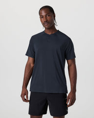 Short Sleeve Viewpoint Henley Navy | Vuori Online