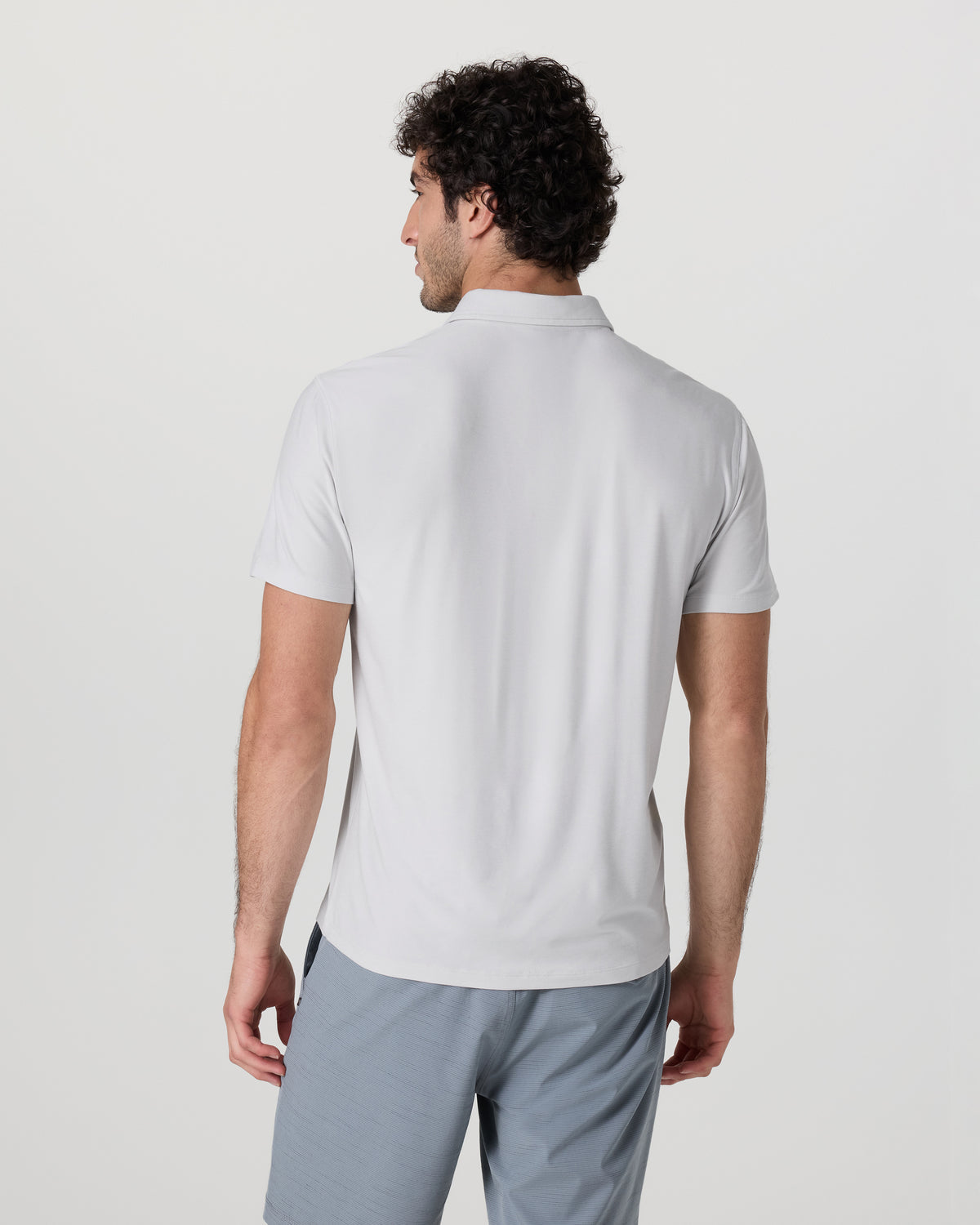 Strato Tech Polo Men's Frost Grey Heather Polo | Vuori Clothing