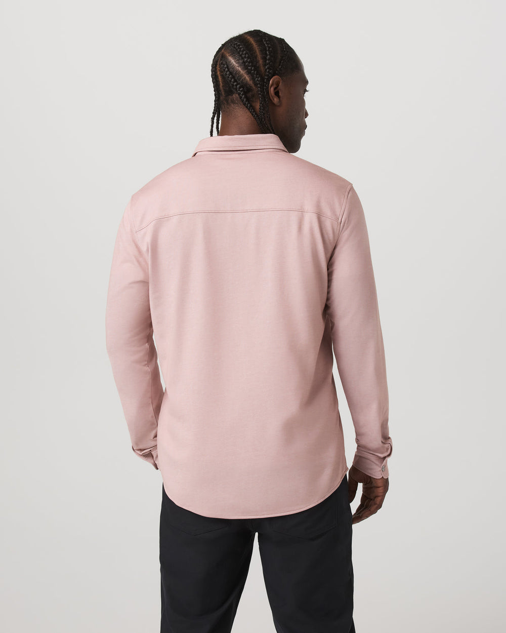 Long Sleeve Knit Oxford Button Down - Classic Fit Mauve | Vuori