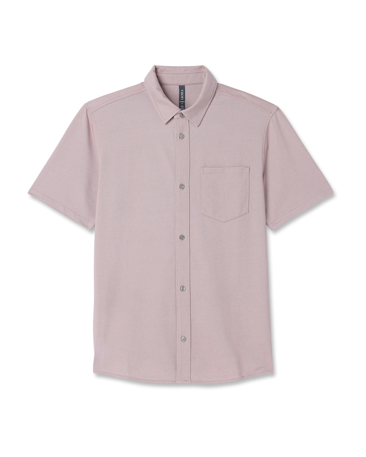 Short Sleeve Knit Oxford Button Down - Classic Fit Mauve | Vuori Discount