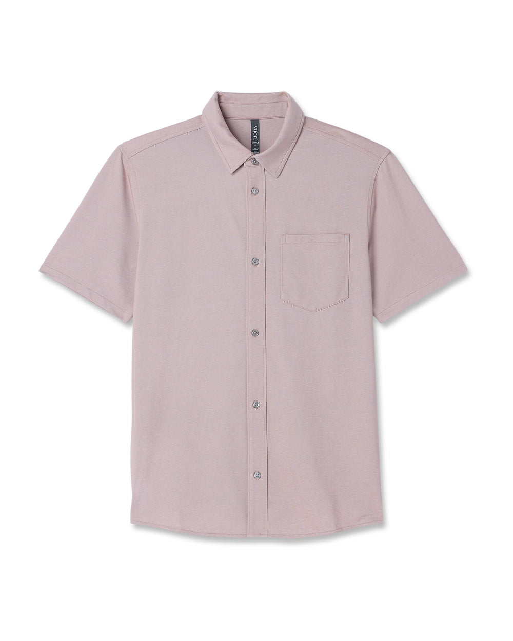 Short Sleeve Knit Oxford Button Down - Classic Fit Mauve | Vuori Discount
