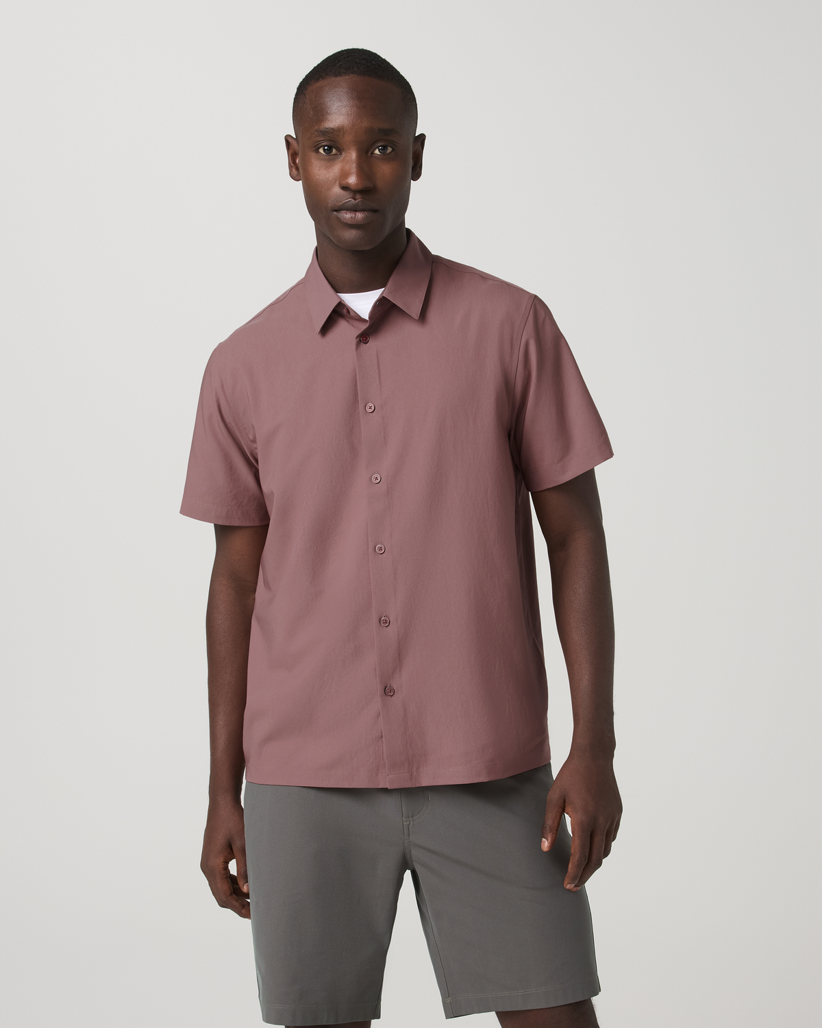 Short Sleeve Manhattan Button Down Men's Adobe Shirt | Vuori Sale
