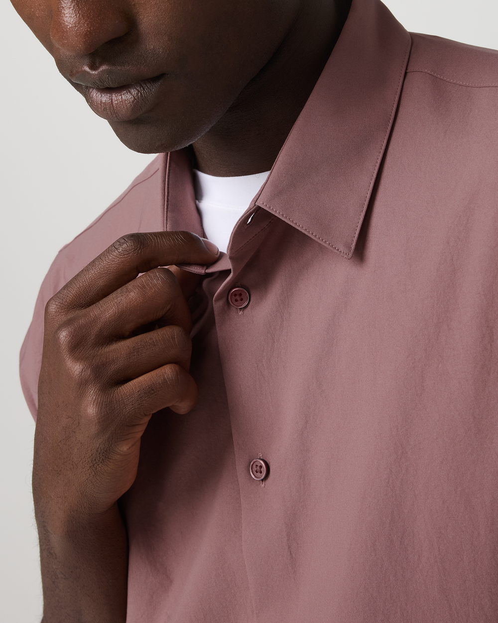 Short Sleeve Manhattan Button Down Men's Adobe Shirt | Vuori Sale