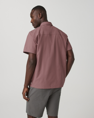 Short Sleeve Manhattan Button Down Men's Adobe Shirt | Vuori Sale