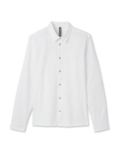 Long Sleeve Manhattan Button Down Men's White Shirt | Vuori Online