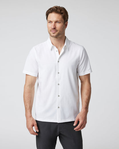 Short-Sleeve Manhattan Button Down White | Vuori Outlet