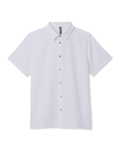 Short-Sleeve Manhattan Button Down White | Vuori Outlet
