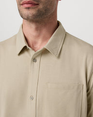 Short Sleeve Knit Oxford Button Down - Classic Fit Trench | Vuori Clothing
