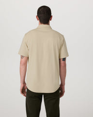 Short Sleeve Knit Oxford Button Down - Classic Fit Trench | Vuori Clothing