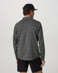 Men's Long Sleeve Plaid Button Down Shirt Dark Pewter | Vuori Discount