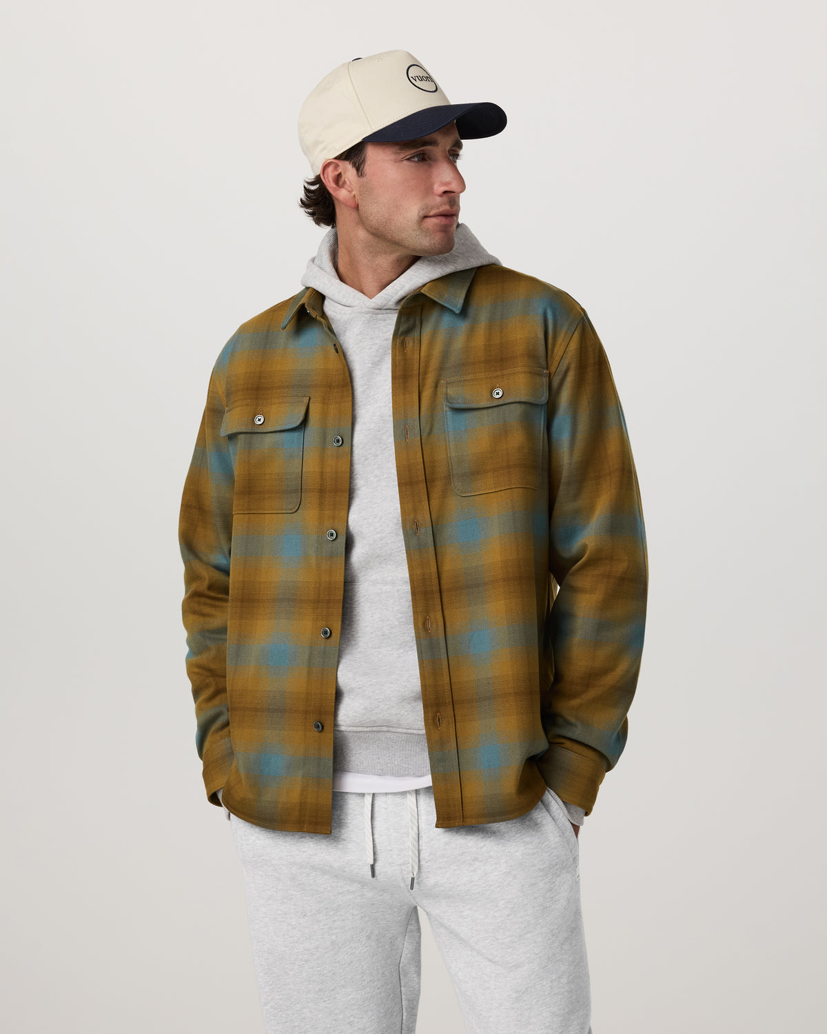 Long Sleeve Flannel Button Down Men's Bluegrass Shirt | Vuori Sale