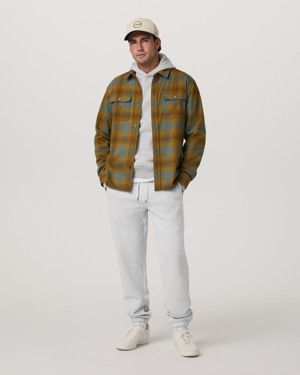Long Sleeve Flannel Button Down Men's Bluegrass Shirt | Vuori Sale