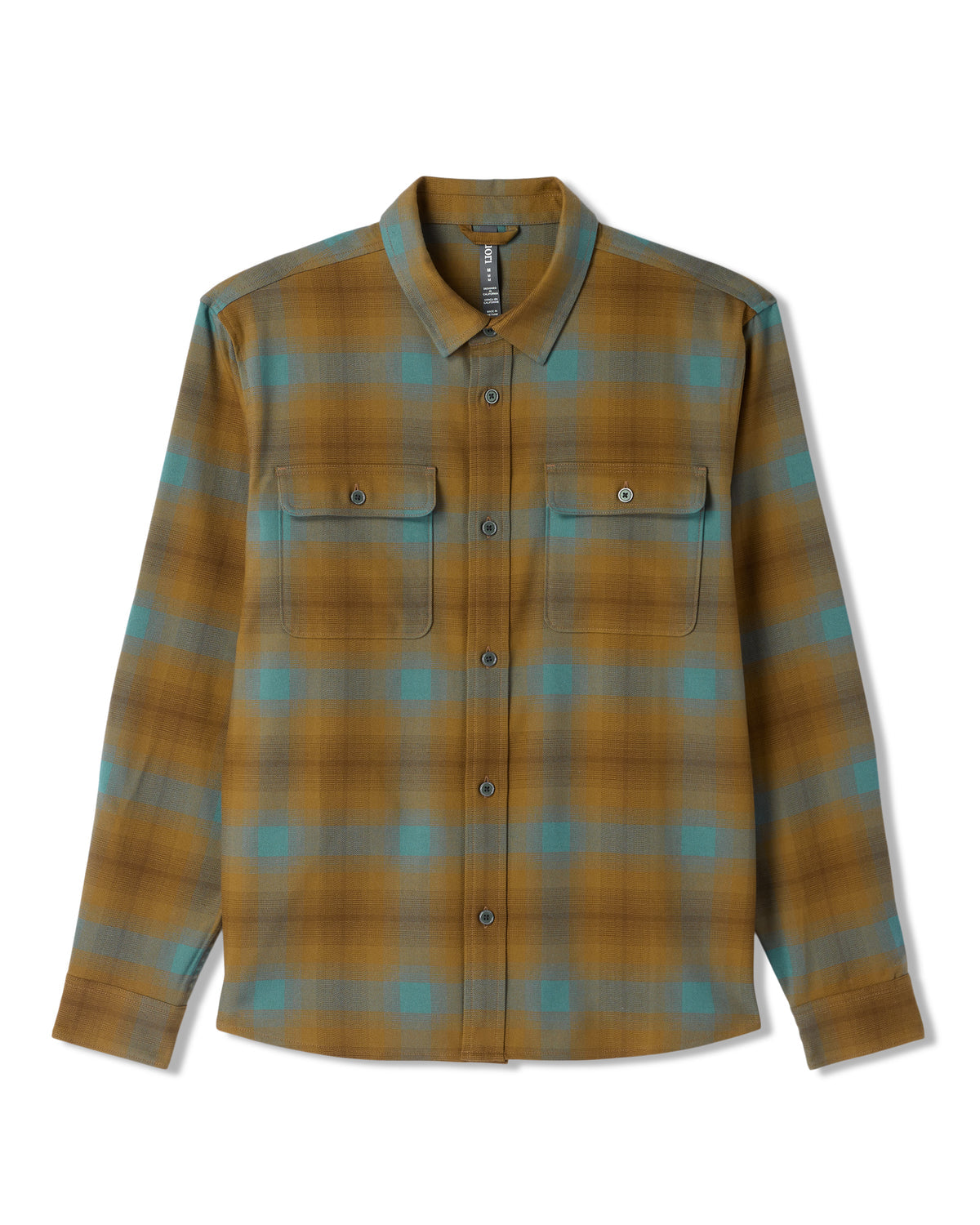 Long Sleeve Flannel Button Down Men's Bluegrass Shirt | Vuori Sale