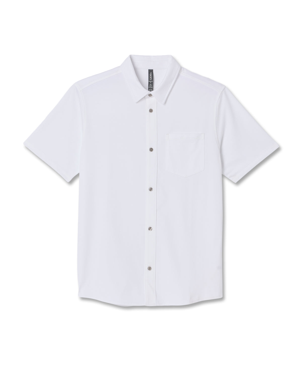 Short Sleeve Knit Oxford Button Down - Classic Fit White | Vuori On sale