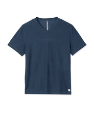 Strato Tech V-Neck Men's Navy Workout Shirt | Vuori Online