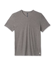 Strato Tech V-Neck Men's Heather Grey Shirt | Vuori US