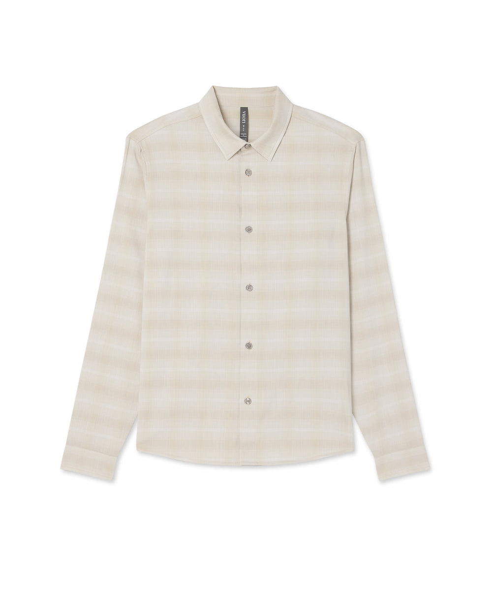 Men's Long Sleeve Plaid Button Down Shirt Sandalwood | Vuori Clothing