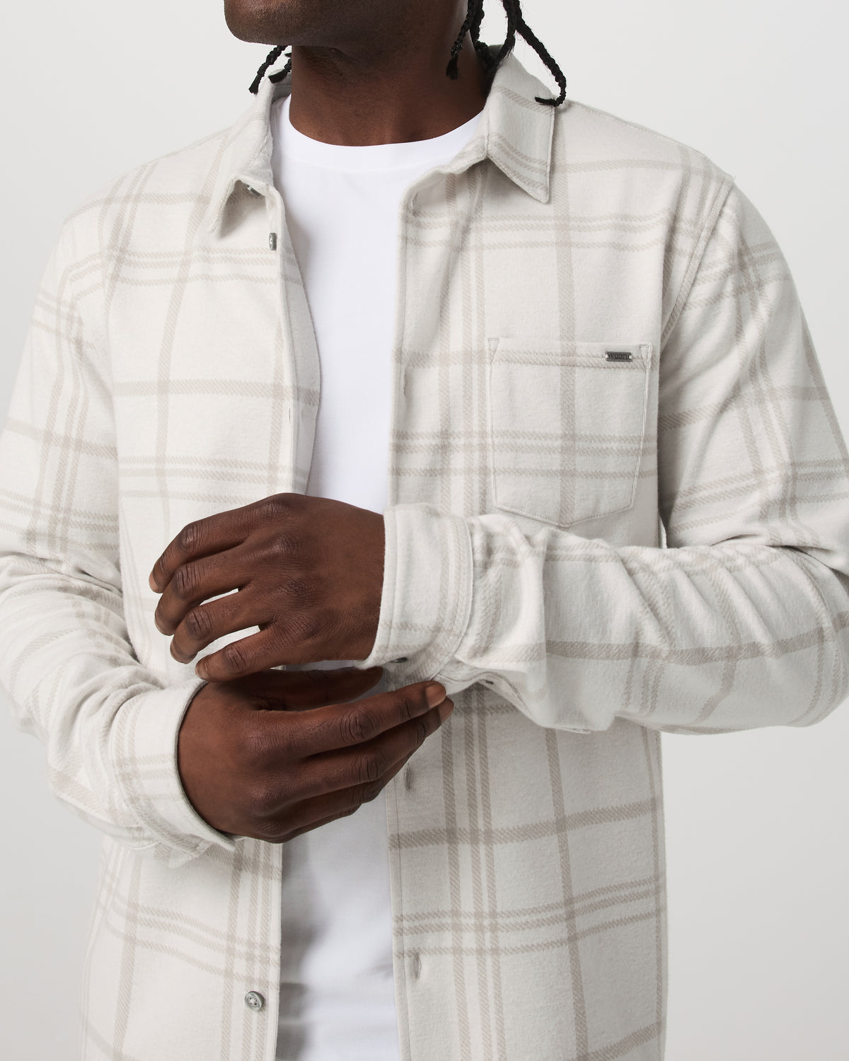 Seaview Plaid Button Down Shirt Men's Dove Shirt | Vuori Discount
