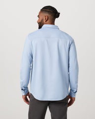 Men's Long Sleeve Knit Oxford Button Down Blue Dusk | Vuori Sale