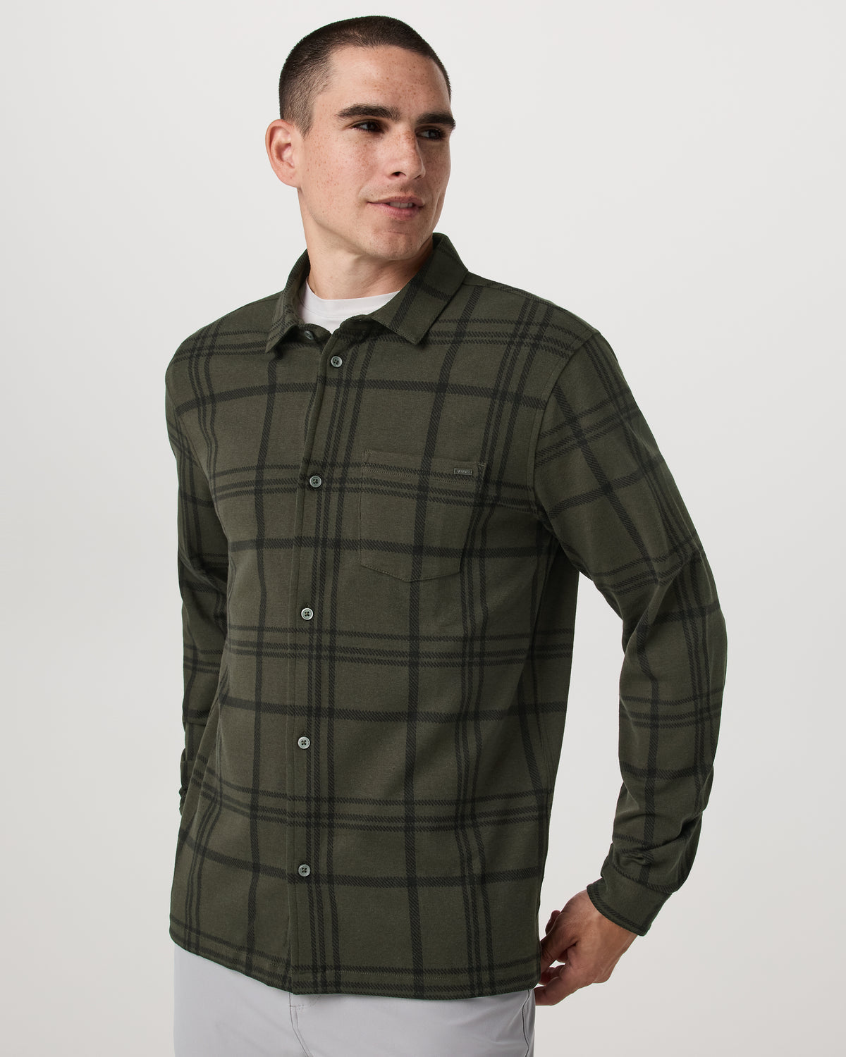 Seaview Plaid Button Down Shirt Dark Oregano Shirt | Vuori On sale