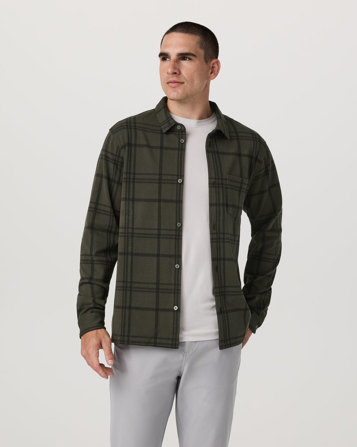 Seaview Plaid Button Down Shirt Dark Oregano Shirt | Vuori On sale