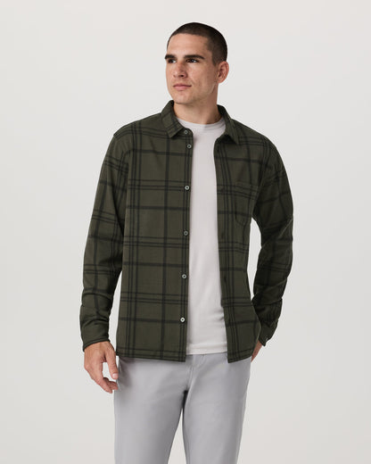 Seaview Plaid Button Down Shirt Dark Oregano Shirt | Vuori On sale