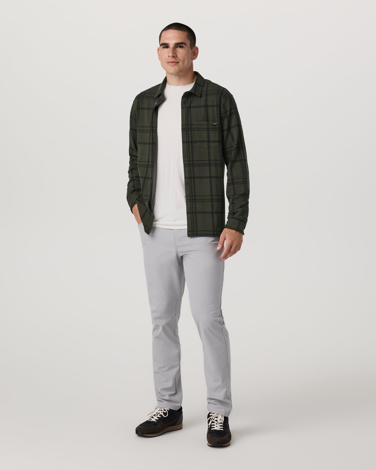 Seaview Plaid Button Down Shirt Dark Oregano Shirt | Vuori On sale