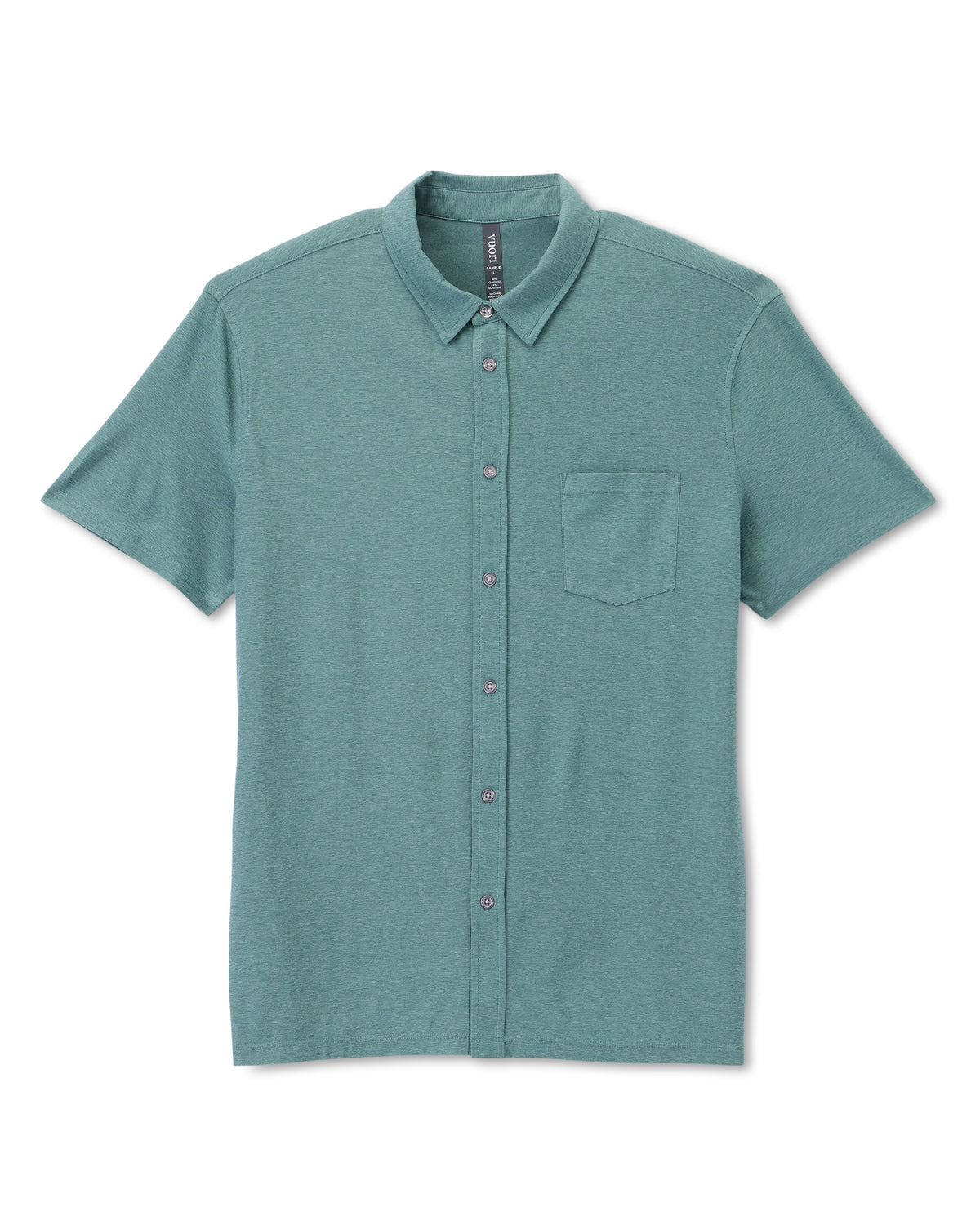 Short Sleeve Strato Button Down Bluegrass Heather | Vuori Outlet