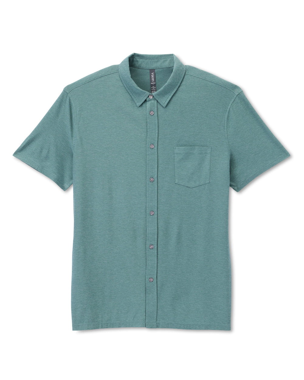 Short Sleeve Strato Button Down Bluegrass Heather | Vuori Outlet