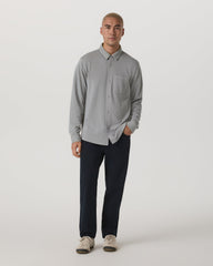 Jeffreys Overshirt Men's Grey Button-Up Shirt | Vuori