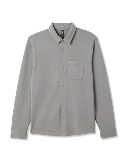 Jeffreys Overshirt Men's Grey Button-Up Shirt | Vuori