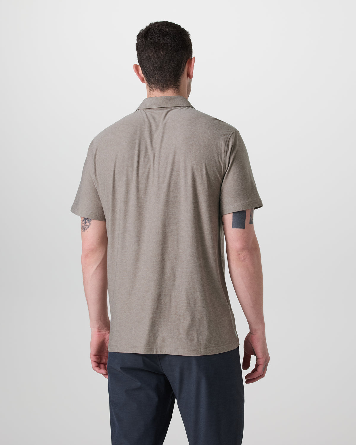 Short Sleeve Strato Button Down Mocha Heather | Vuori On sale