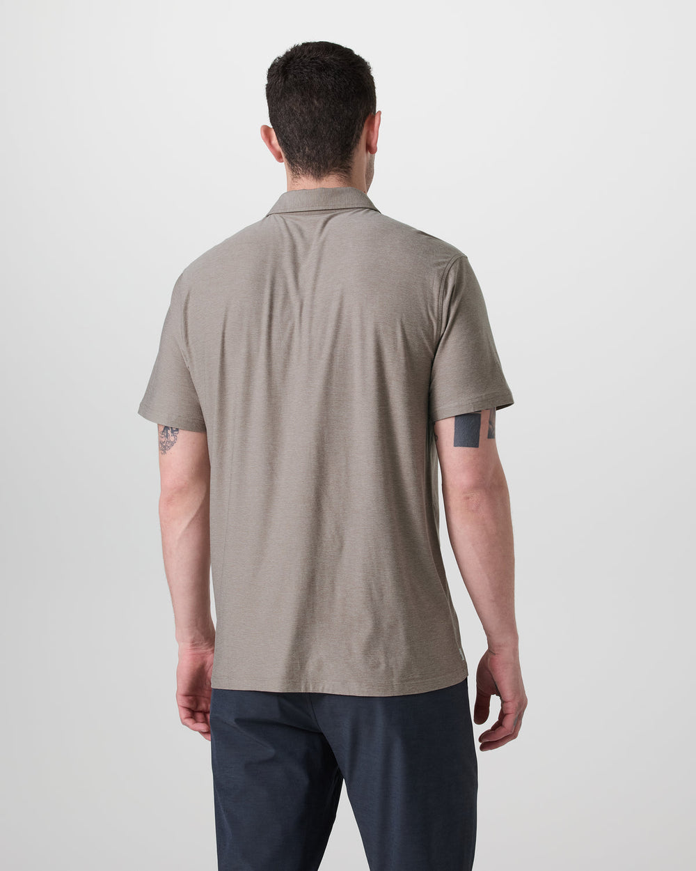 Short Sleeve Strato Button Down Mocha Heather | Vuori On sale