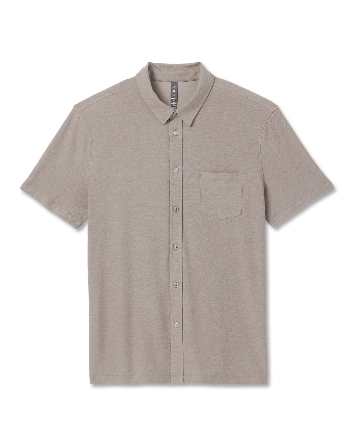 Short Sleeve Strato Button Down Mocha Heather | Vuori On sale